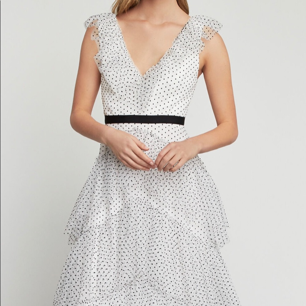 White tulle gown